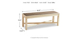 Bolanburg Two-tone Dining Table, 4 Chairs, Bench, Server and Display Cabinet from Ashley - Luna Furniture