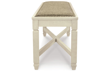 Bolanburg Two-tone Dining Table, 6 Chairs, and Bench from Ashley - Luna Furniture