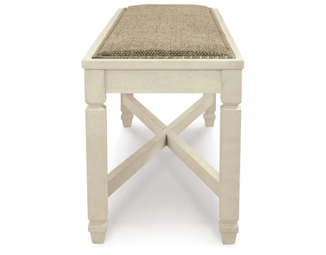 Bolanburg Two-tone Dining Table with 8 Chairs and Bench with Server and 2 Stools from Ashley - Luna Furniture