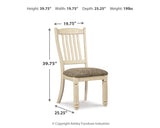 Bolanburg Antique White Dining Table with 2 Chairs and 2 Benches from Ashley - Luna Furniture