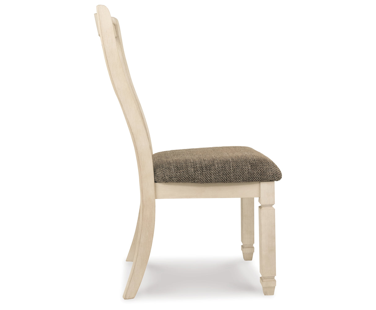 Bolanburg Two-tone Dining Table and 6 Chairs with Server from Ashley Furniture - Luna Furniture