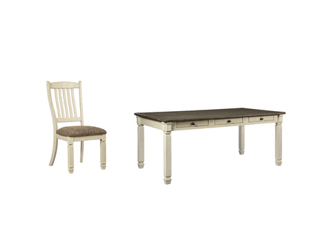 Bolanburg Two-tone Rectangular Dining Set-D647D1-Ashley-D647-01%284%29-25-P1-KO-Luna Furniture
