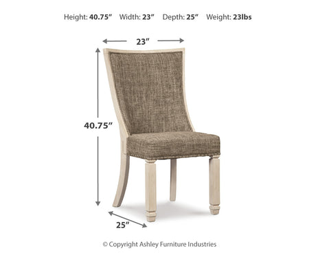 Bolanburg Antique White Dining Table and 10 Chairs from Ashley Furniture - Luna Furniture