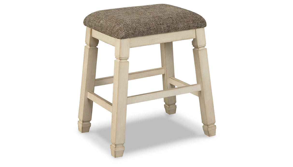 Bolanburg Antique White Counter Height Dining Table and 4 Barstools from Ashley Furniture - Luna Furniture