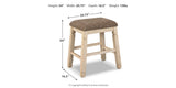 Bolanburg Antique White Counter Height Dining Table and 4 Barstools from Ashley Furniture - Luna Furniture