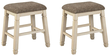 Bolanburg Two-tone Counter Height Barstool, Set of 2 from Ashley Furniture - Luna Furniture