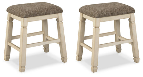 Bolanburg Two-Tone Counter Height Bar Stool, Set of 2 from Ashley Furniture - Luna Furniture