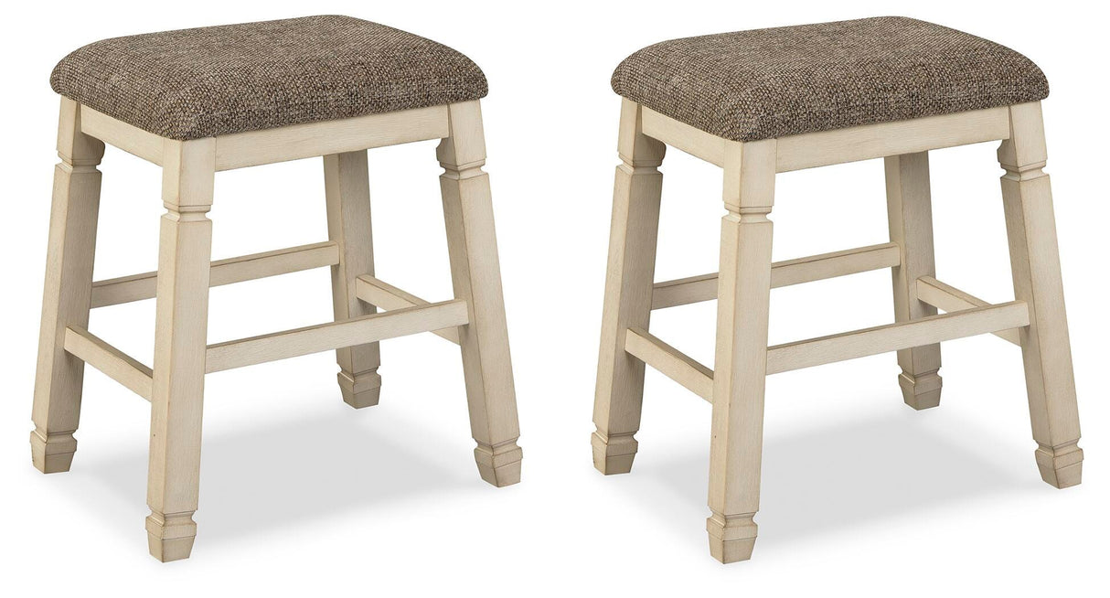 Bolanburg Two-tone Counter Height Barstool, Set of 2 from Ashley - Luna Furniture