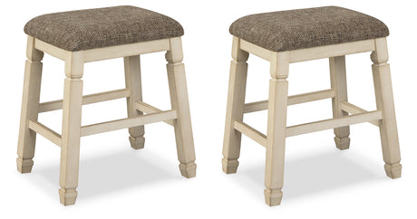 Bolanburg Two-Tone Counter Height Bar Stool, Set of 2 from Ashley Furniture - Luna Furniture