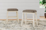 Bolanburg Two-tone Counter Height Barstool, Set of 2 from Ashley - Luna Furniture