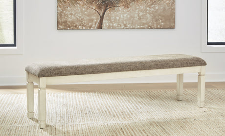 Bolanburg Antique White Dining Table, 6 Chairs and Bench from Ashley Furniture - Luna Furniture
