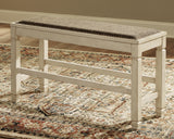 Bolanburg Two-tone Counter Height Bench from Ashley Furniture - Luna Furniture