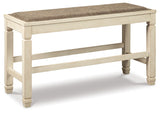 Bolanburg Two-tone Counter Height Bench from Ashley Furniture - Luna Furniture
