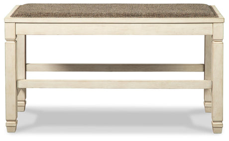 Bolanburg Two-tone Counter Height Bench from Ashley Furniture - Luna Furniture