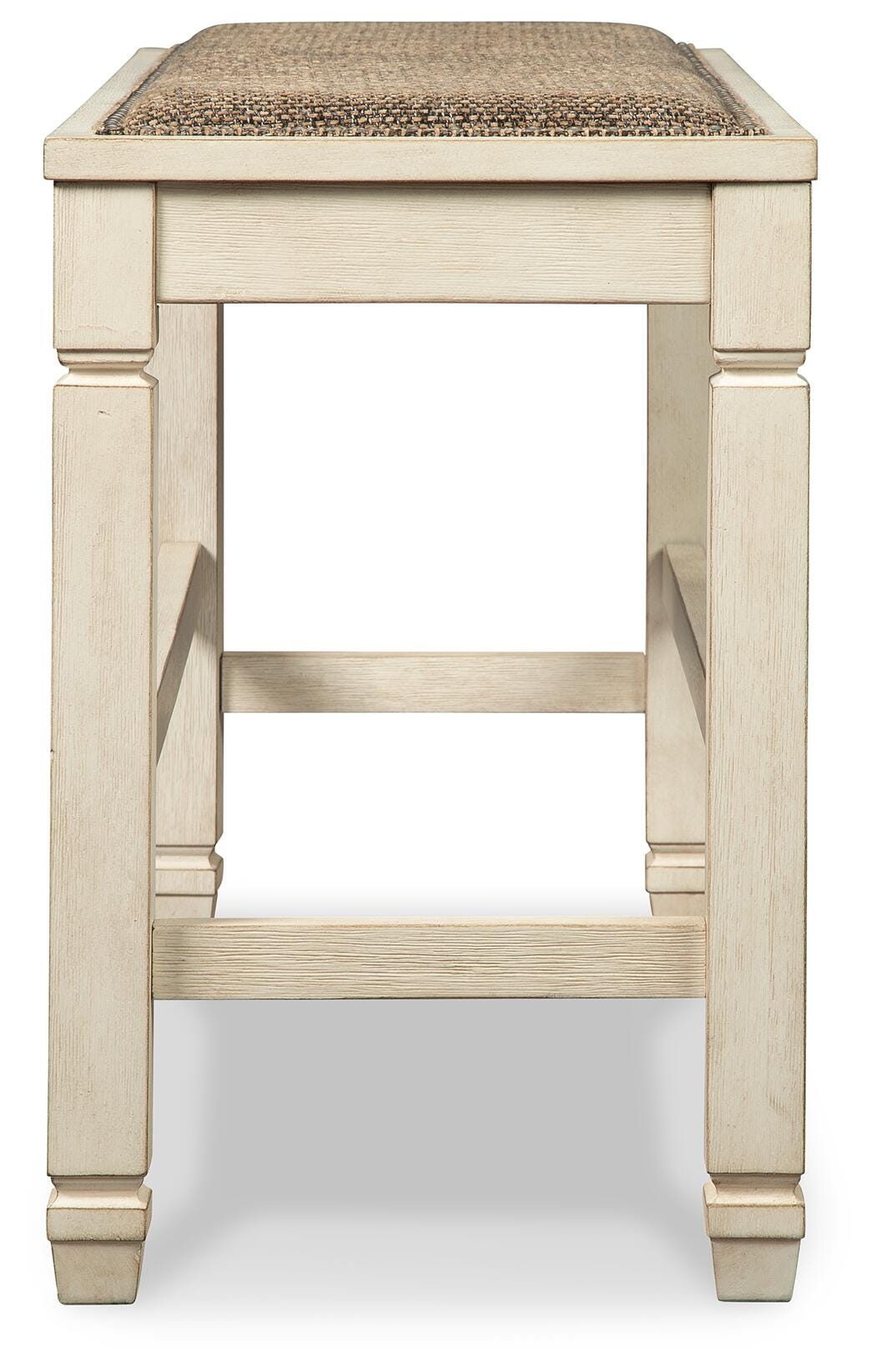 Bolanburg Counter Height Dining Table and 4 Barstools and Bench in Two-tone from Ashley Furniture - Luna Furniture