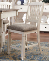 Bolanburg Antique White Counter Height Dining Table and 4 Barstools from Ashley Furniture - Luna Furniture