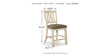 Bolanburg Antique White Counter Height Dining Table and 4 Barstools from Ashley Furniture - Luna Furniture