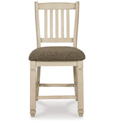 Bolanburg Counter Height Dining Table and 4 Barstools and Bench in Two-tone from Ashley - Luna Furniture