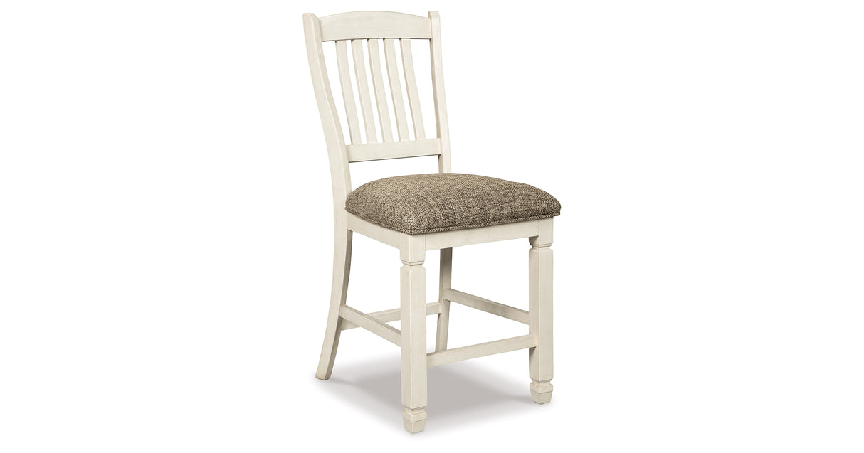 Bolanburg Antique White Counter Height Dining Table and 4 Barstools from Ashley Furniture - Luna Furniture