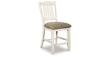 Bolanburg Antique White Counter Height Dining Table and 4 Barstools from Ashley Furniture - Luna Furniture