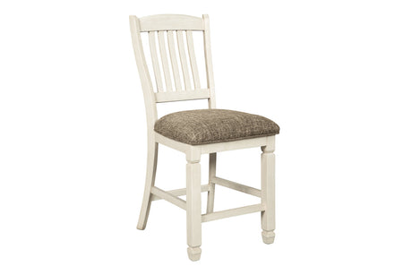 Bolanburg Antique White Counter Height Dining Table with 6 Barstools from Ashley Furniture - Luna Furniture