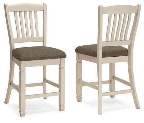 Bolanburg Two-tone Counter Height Chair, Set of 2 from Ashley Furniture - Luna Furniture