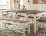 Bolanburg Two Tone Dining Table and 4 Chairs from Ashley - Luna Furniture