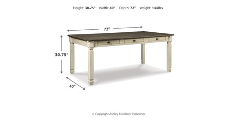 Bolanburg Two-tone Dining Table from Ashley - Luna Furniture