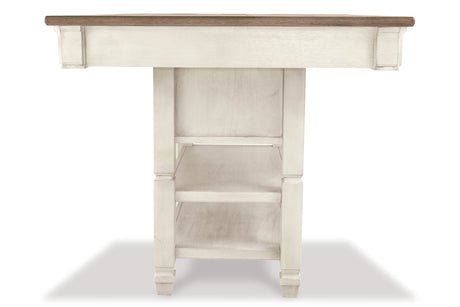 Bolanburg Antique White Counter Height Dining Table with 6 Barstools from Ashley Furniture - Luna Furniture