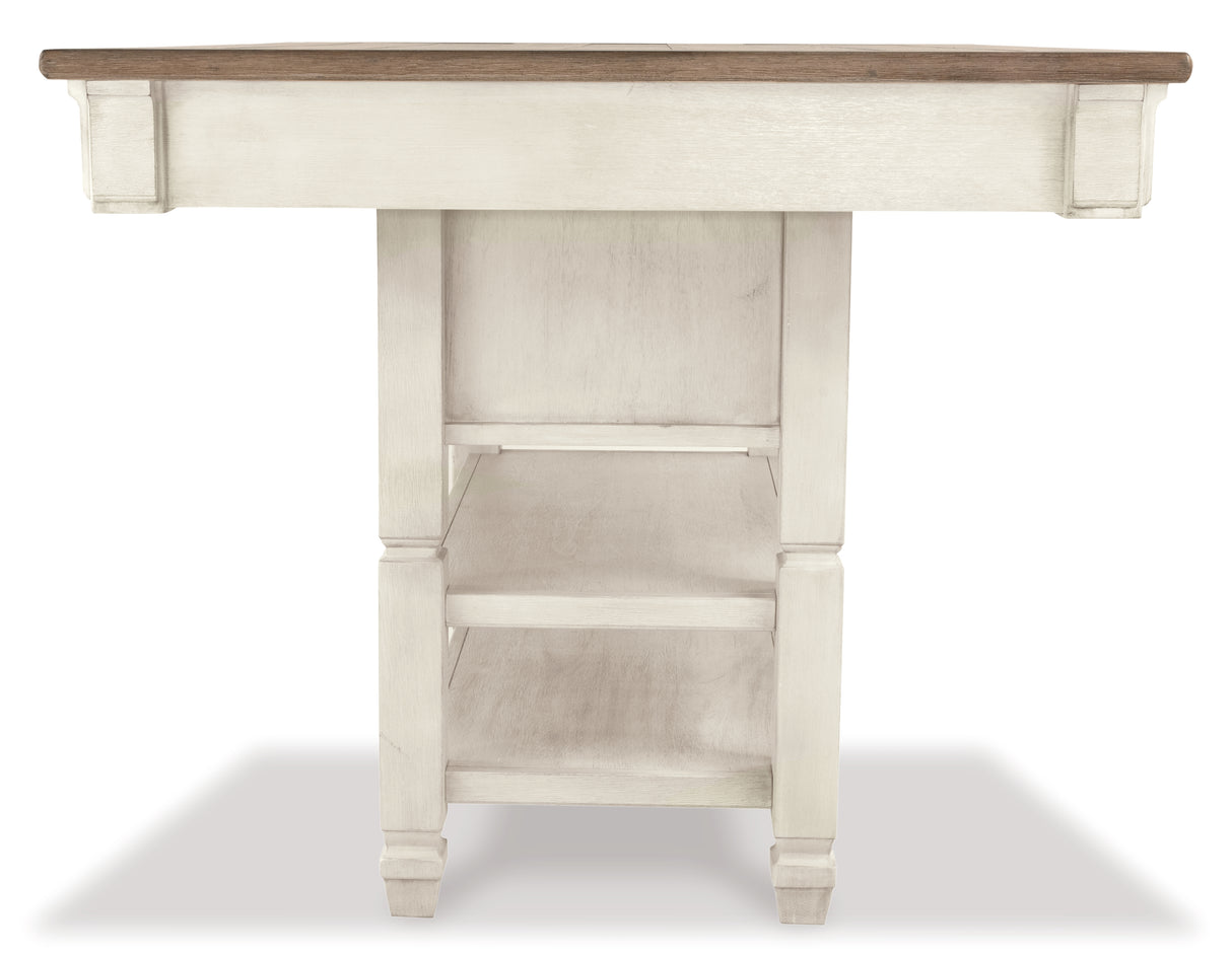 Bolanburg Counter Height Dining Table and 6 Barstools in Two-tone from Ashley - Luna Furniture