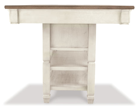 Bolanburg Counter Height Dining Table and 6 Barstools in Two-tone from Ashley - Luna Furniture