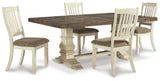 Bolanburg Antique White Dining Table and 8 Chairs from Ashley Furniture - Luna Furniture