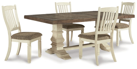 Bolanburg Dining Table and 8 Chairs in Antique White from Ashley - Luna Furniture