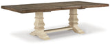 Bolanburg Antique White Dining Table and 8 Chairs from Ashley Furniture - Luna Furniture