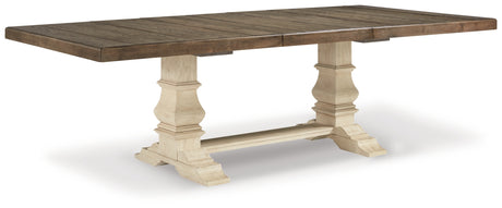 Bolanburg Antique White Dining Table, 6 Chairs and Bench from Ashley Furniture - Luna Furniture