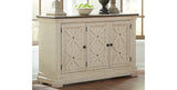 Bolanburg Dining Table and 10 Chairs with Storage in Antique White from Ashley Furniture - Luna Furniture