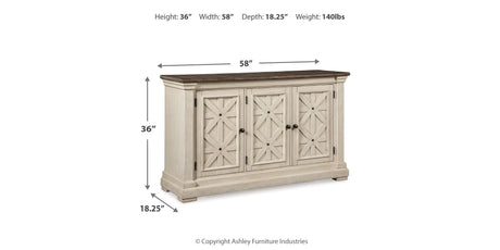 Bolanburg Two-tone Dining Server from Ashley - Luna Furniture