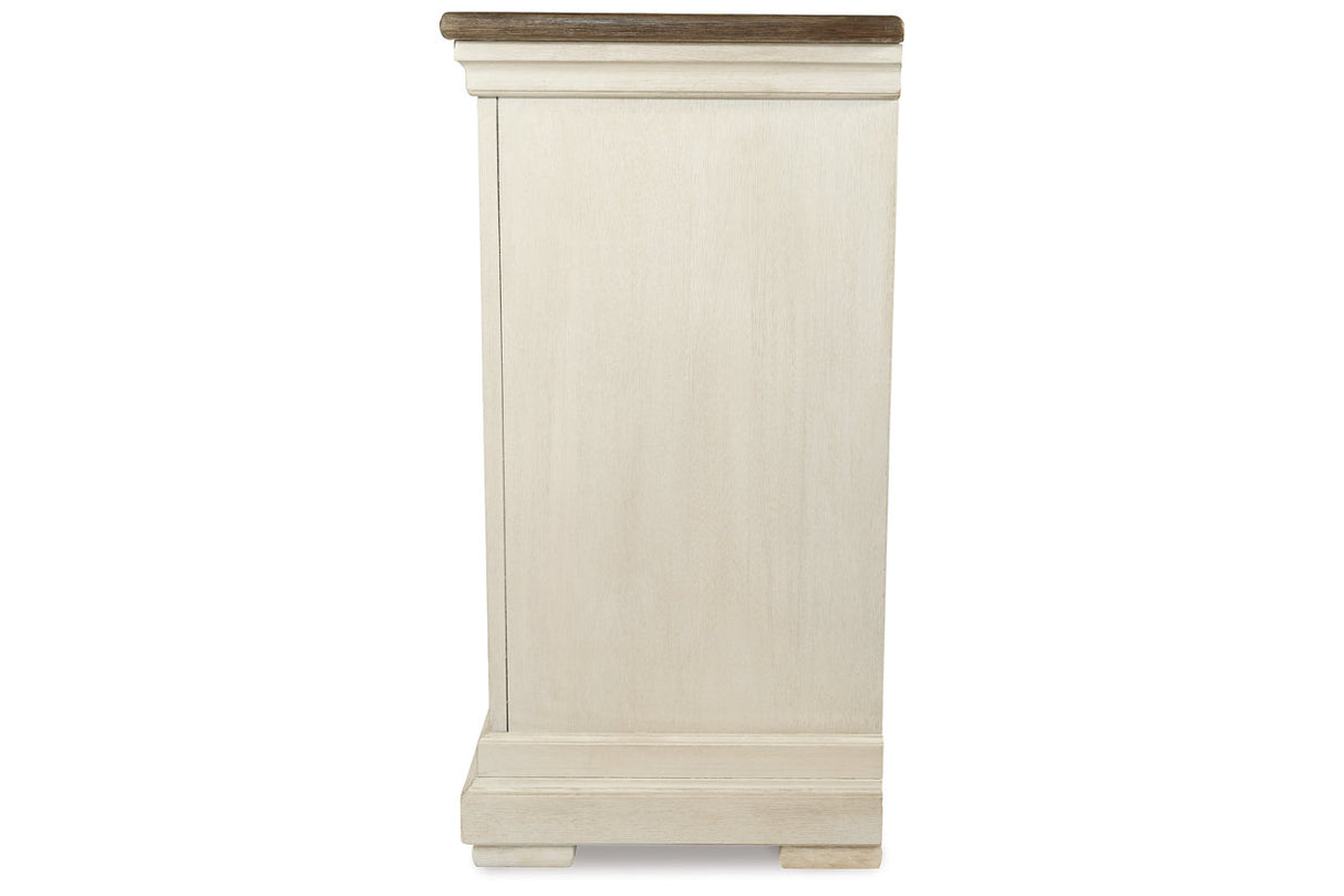 Bolanburg Antique White Counter Height Dining Table, 4 Barstools, Bench and Server from Ashley - Luna Furniture