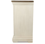 Bolanburg Dining Table and 10 Chairs with Storage in Antique White from Ashley Furniture - Luna Furniture