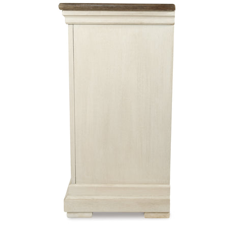 Bolanburg Antique White Dining Table with 4 Chairs and Bench with Server from Ashley - Luna Furniture