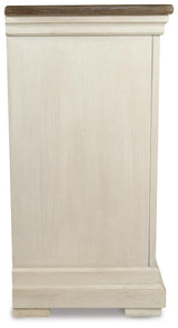 Bolanburg Antique White Counter Height Dining Table and 6 Barstools with Server from Ashley - Luna Furniture
