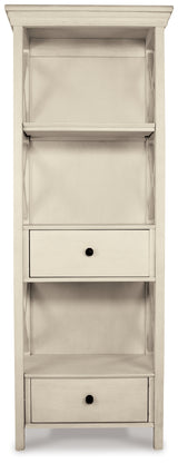 Bolanburg Antique White Counter Height Table with 6 Barstools, Server and Display Cabinet from Ashley Furniture - Luna Furniture