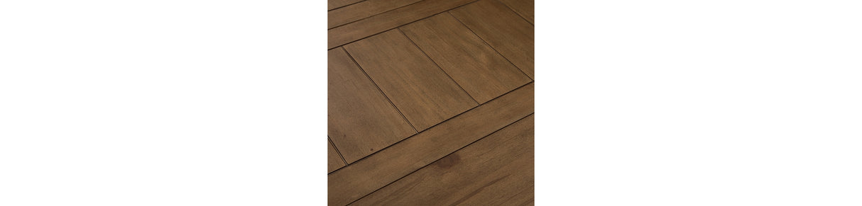 Rylandeen Counter Height Dining Table and 8 Barstools in Light Brown/Dark Brown from Ashley - Luna Furniture