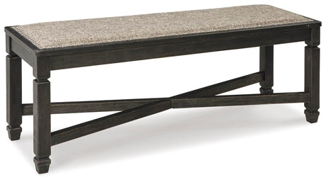 Tyler Creek Black/Grayish Brown Dining Bench from Ashley Furniture - Luna Furniture