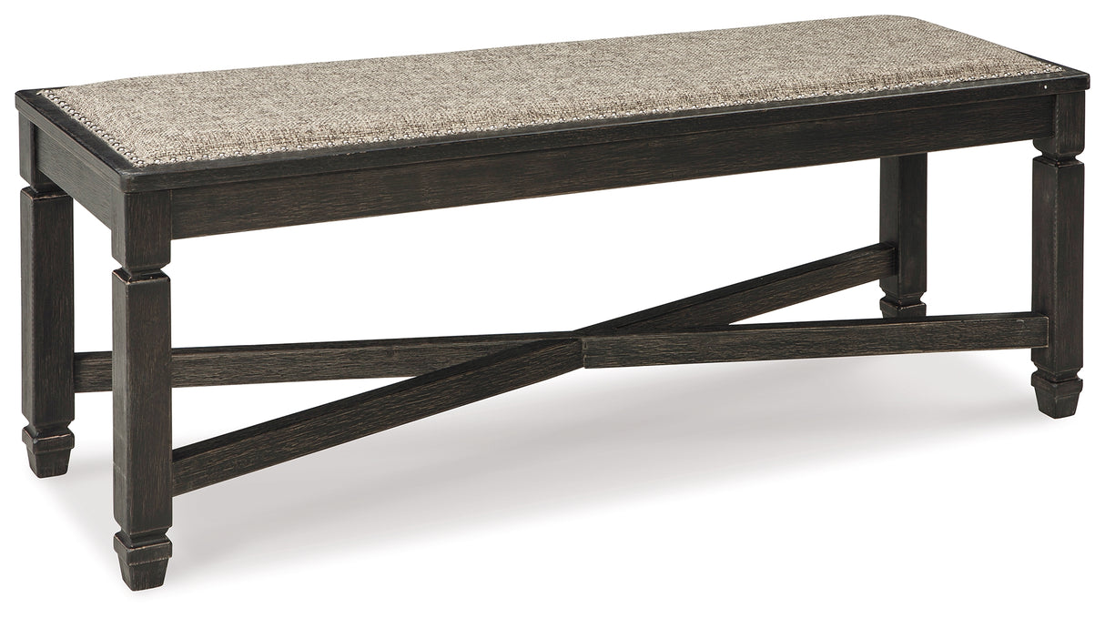 Tyler Creek Black/Grayish Brown Dining Table and 4 Chairs with Bench from Ashley - Luna Furniture