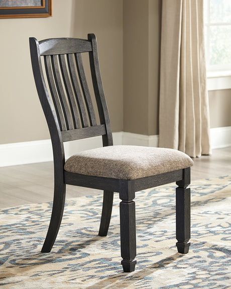 Tyler Creek Black/Grayish Brown Dining Chair, Set of 2 from Ashley - Luna Furniture
