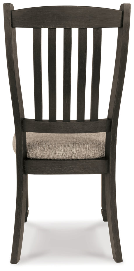 Tyler Creek 2-Piece Dining Room Chair in Black/Grayish Brown from Ashley Furniture - Luna Furniture