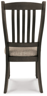 Tyler Creek Black/Grayish Brown Dining Chair, Set of 2 from Ashley - Luna Furniture
