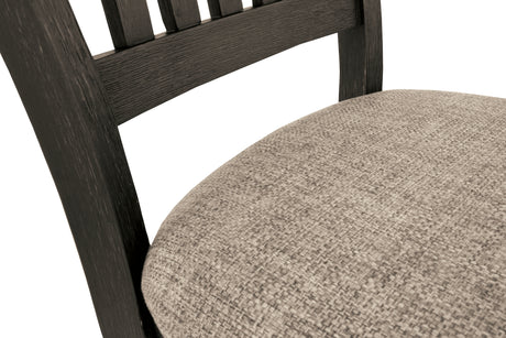 Tyler Creek 2-Piece Dining Room Chair in Black/Grayish Brown from Ashley Furniture - Luna Furniture