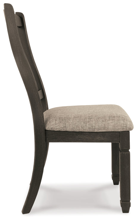 Tyler Creek Black/Grayish Brown Dining Chair, Set of 2 from Ashley - Luna Furniture